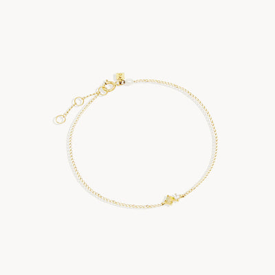 By Charlotte 14k Gold October Opal Birthstone Bracelet