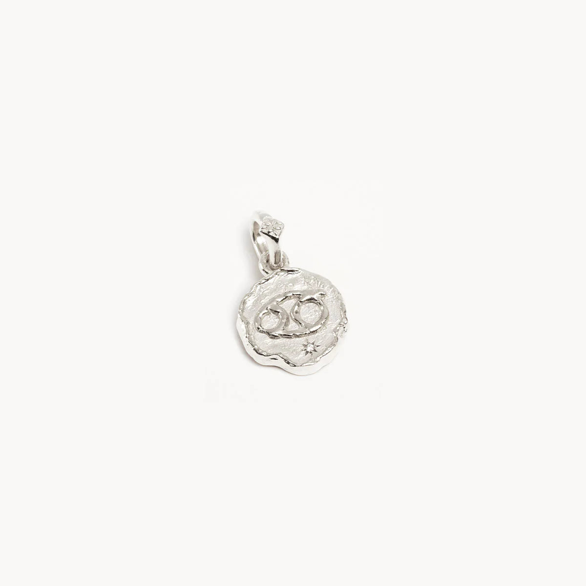 By Charlotte Cosmic Love Reversible Zodiac Pendant, Silver