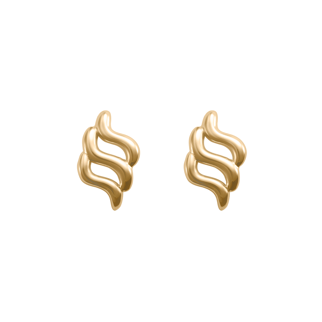 Kirstin Ash Arise Oversized Studs, Gold