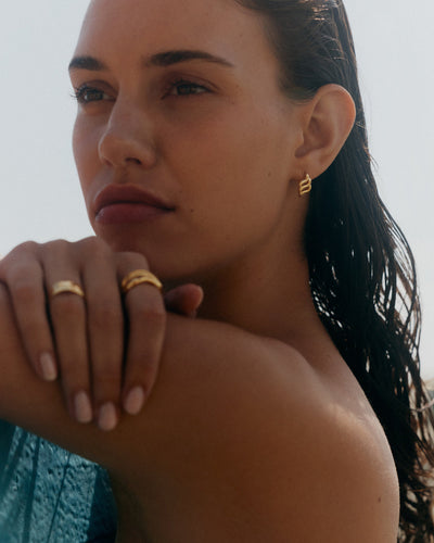 Kirstin Ash Arise Oversized Studs, Gold