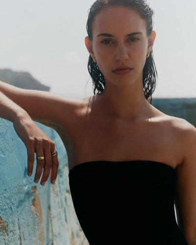 Kirstin Ash Arise Oversized Studs, Gold