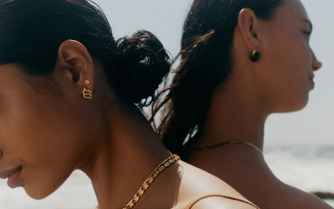 Kirstin Ash Arise Oversized Studs, Gold