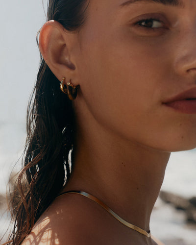 Kirstin Ash Glow Hoops Small, Gold