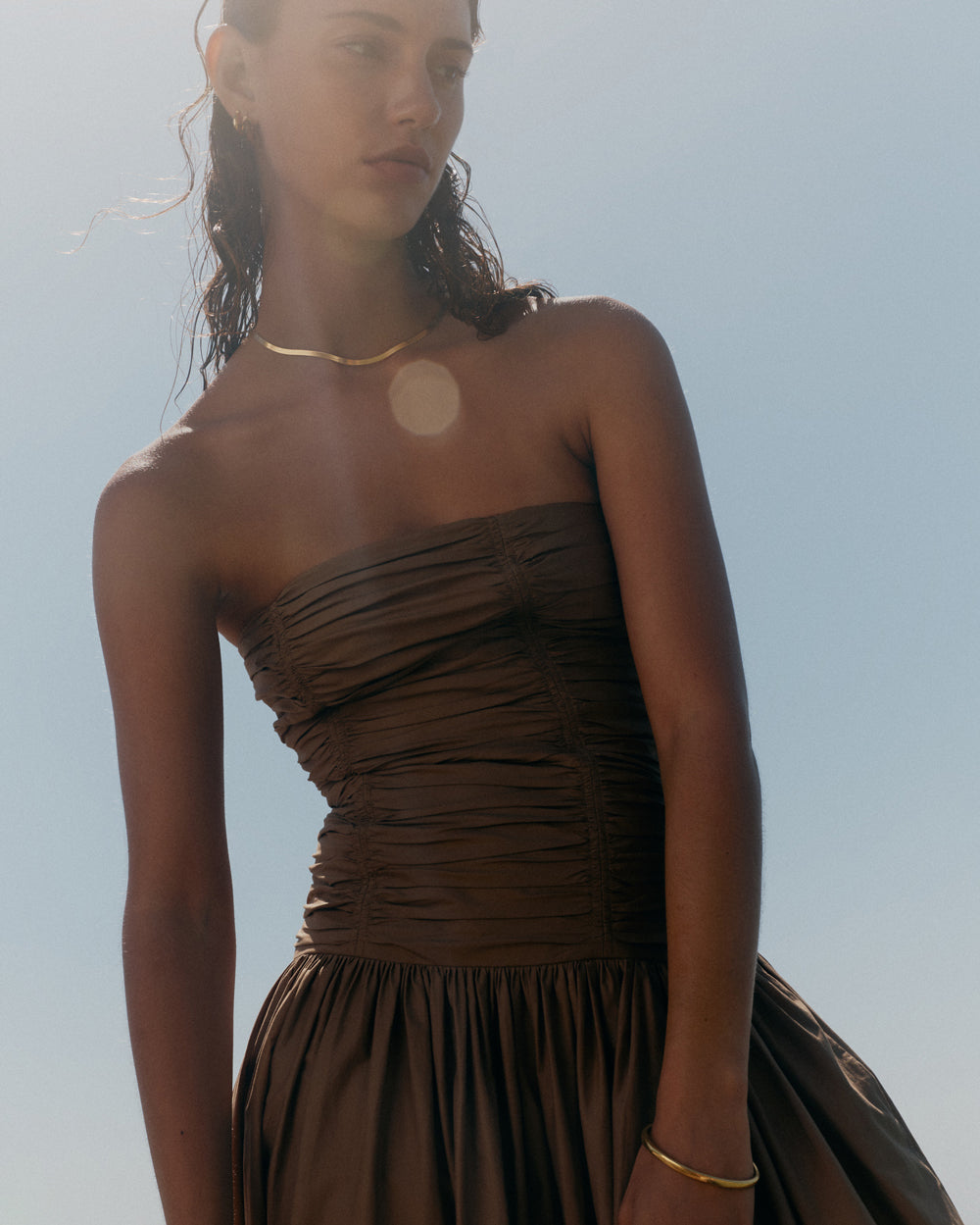 Kirstin Ash Glow Hoops Small, Gold