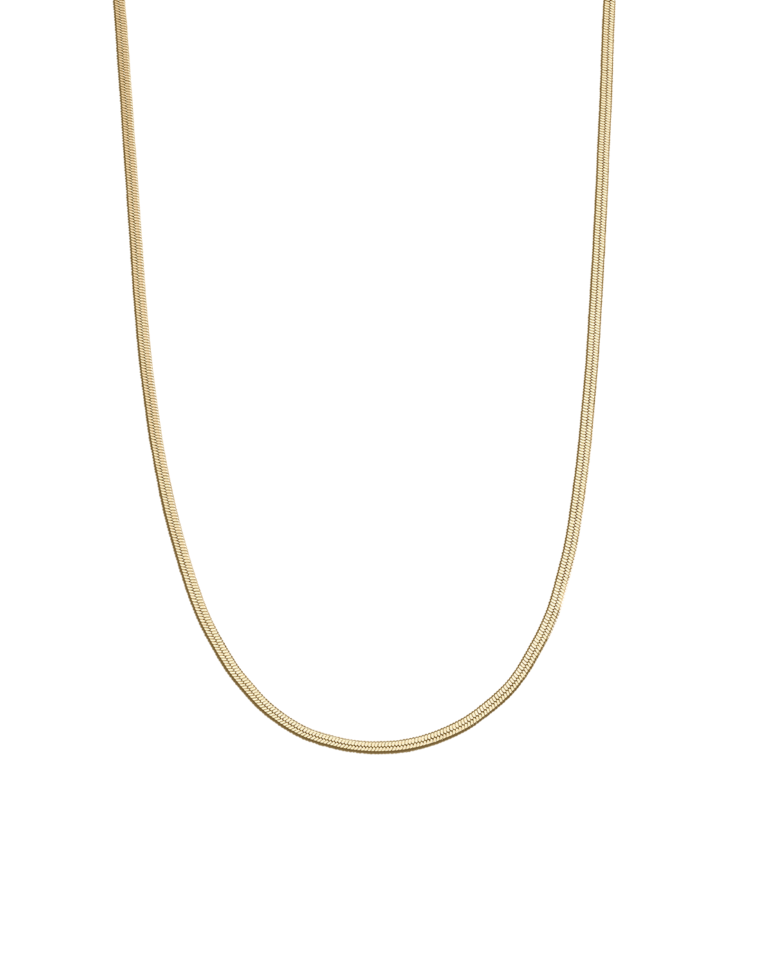 Kirstin Ash Elemental Herringbone Chain Necklace, Gold