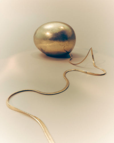 Kirstin Ash Elemental Herringbone Chain Necklace, Gold