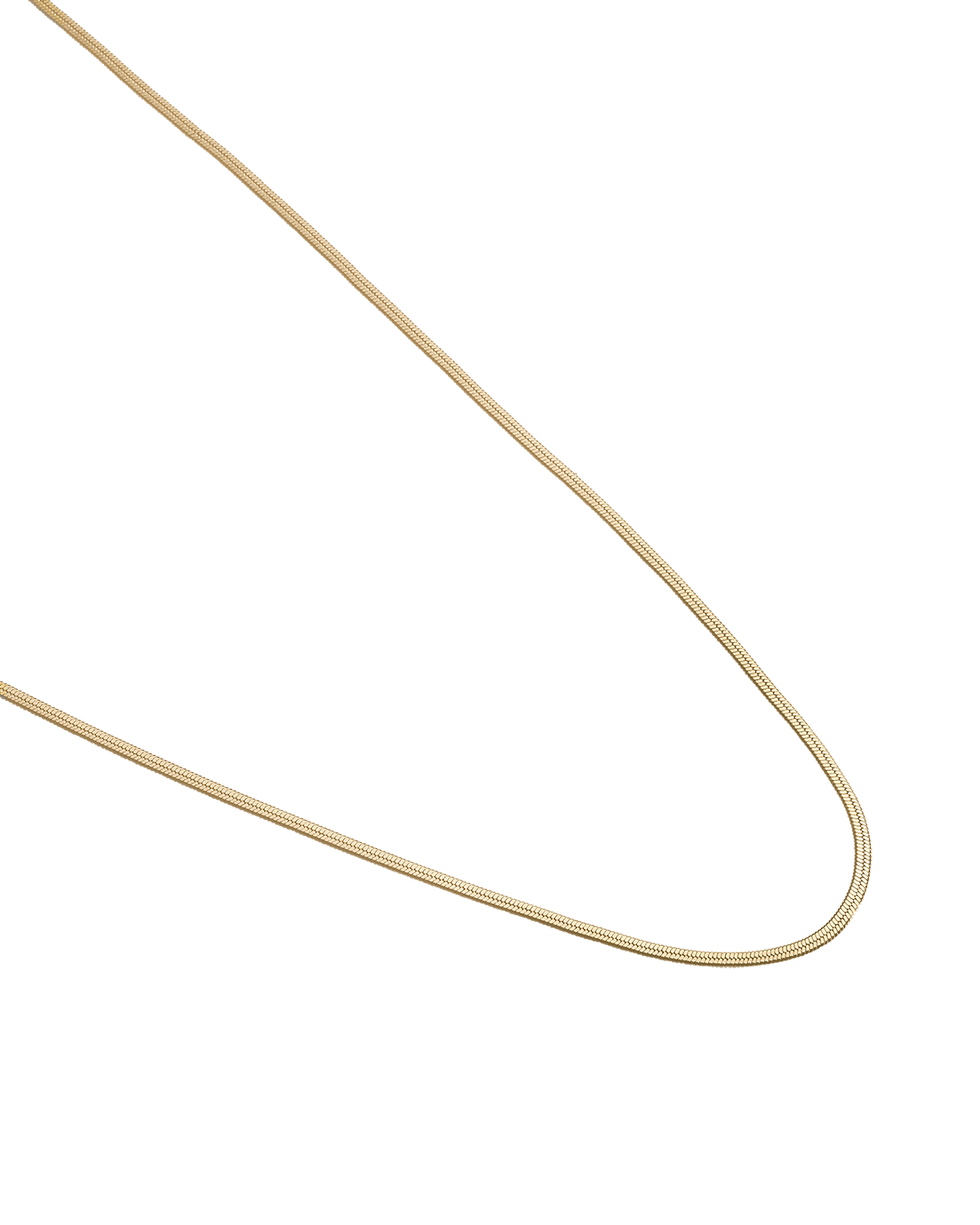 Kirstin Ash Elemental Herringbone Chain Necklace, Gold