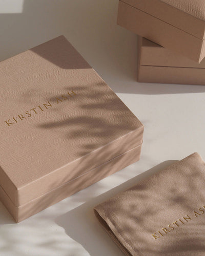 Kirstin Ash Elemental Herringbone Chain Necklace, Gold