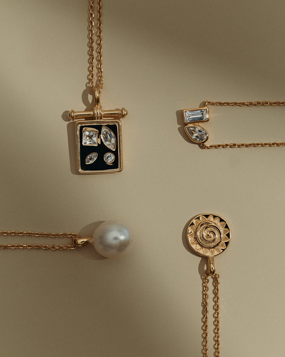 Kirstin Ash Maris Pearl Necklace, Gold