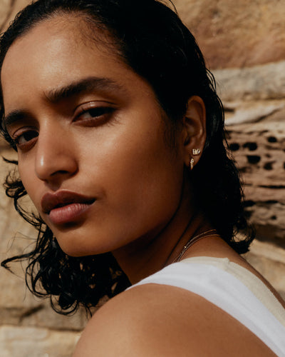 Kirstin Ash Place Studs, Gold