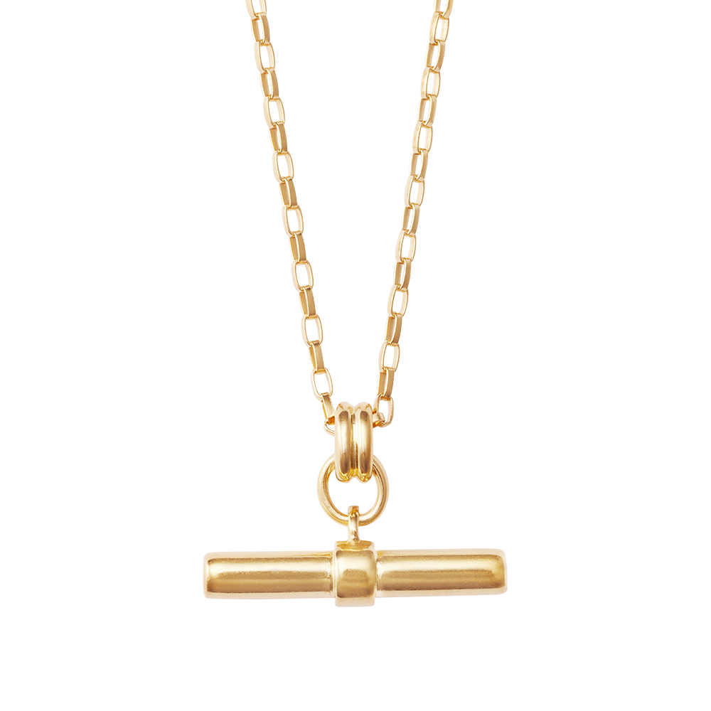 Kirstin Ash Roam T - Bar Necklace, Gold