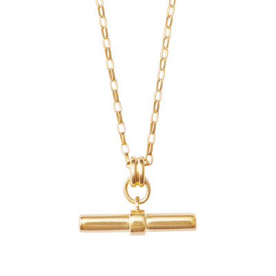Kirstin Ash Roam T - Bar Necklace, Gold