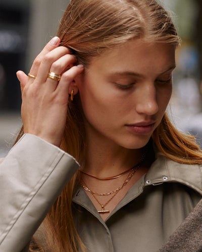 Kirstin Ash Roam T - Bar Necklace, Gold