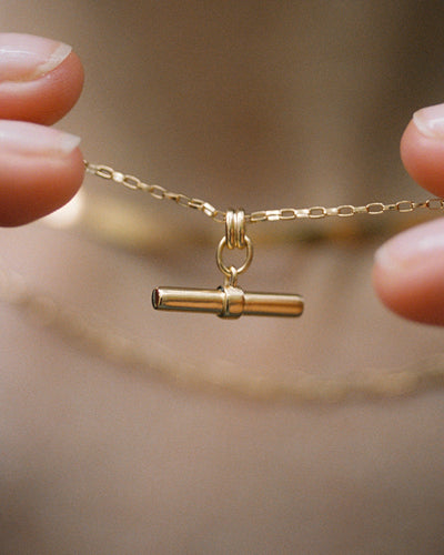 Kirstin Ash Roam T - Bar Necklace, Gold