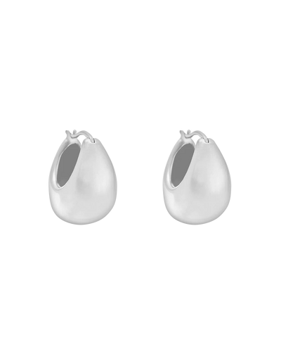 Kirstin Ash Tresor Hoops Medium, Silver