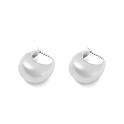 Kirstin Ash Tresor Hoops Medium, Silver