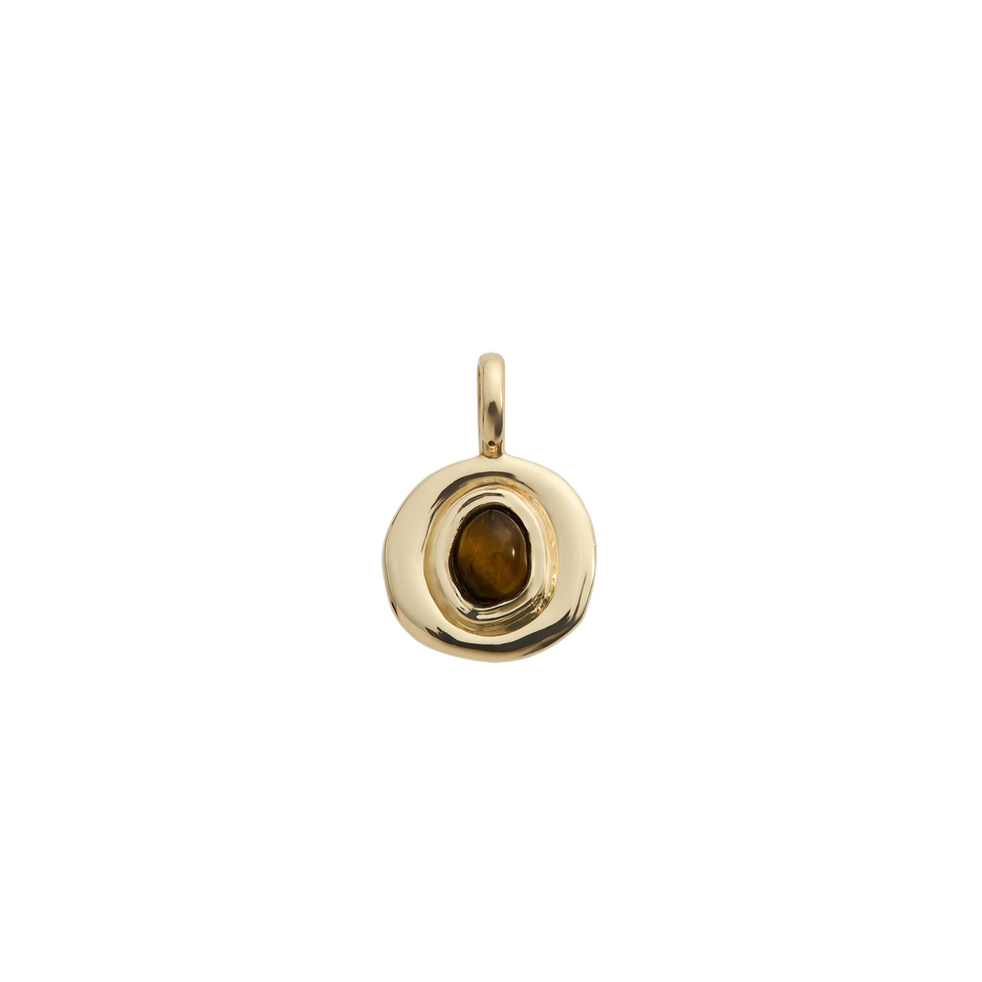 Kirstin Ash Voyager Tigers Eye Charm, 9k Gold