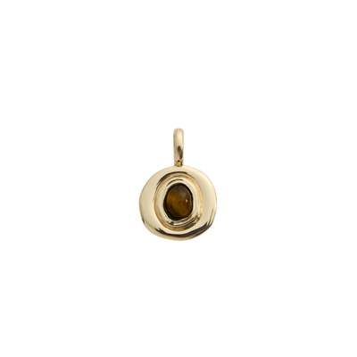 Kirstin Ash Voyager Tigers Eye Charm, 9k Gold