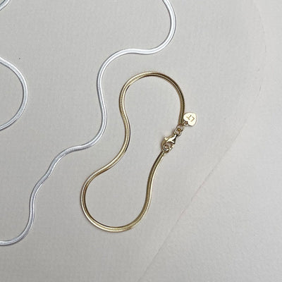 Linda Tahija Fluid Snake Chain Bracelet, Silver