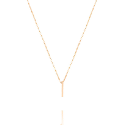 Linda Tahija Letter Necklace, Silver (A-Z)
