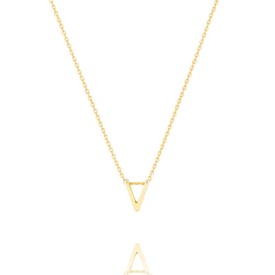 Linda Tahija Letter Necklace, Silver (A-Z)