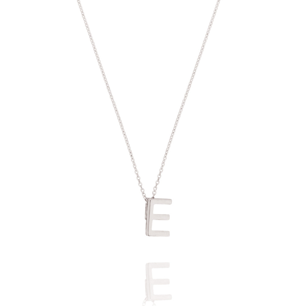 Linda Tahija Letter Necklace, Silver (A-Z)