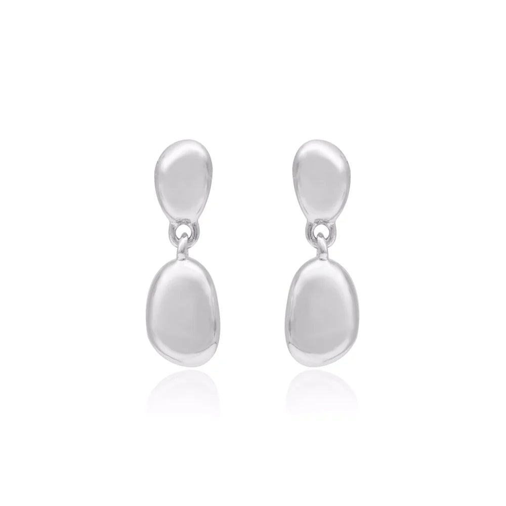 Linda Tahija Lou Drop Earrings, Silver