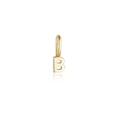 Linda Tahija 9k Gold Tiny Letter Charm