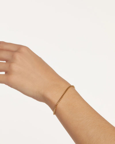 PD Paola Fine 18k Gold Box Chain Bracelet