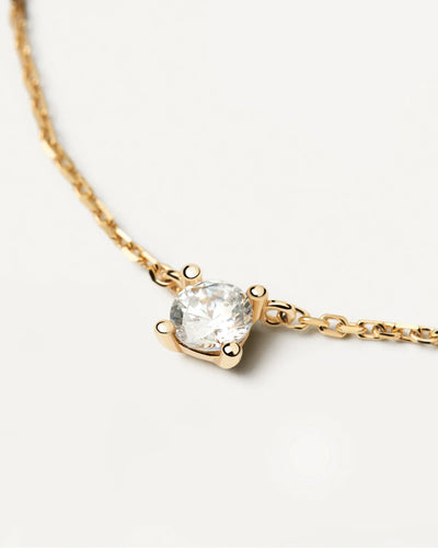 PD Paola Fine 18k Gold Diamond Solitaire Necklace