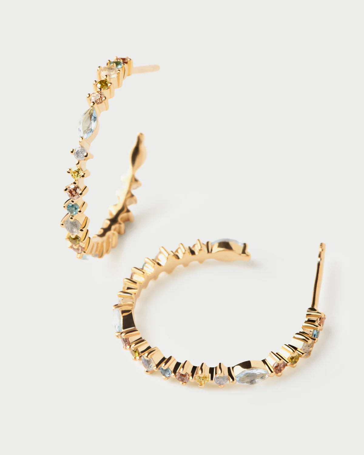 PD Paola Lotus Hoop Earrings, Gold