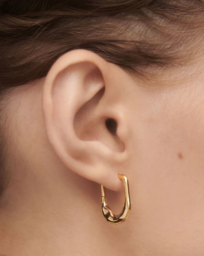 PD Paola Magma Hoop Earrings, Gold