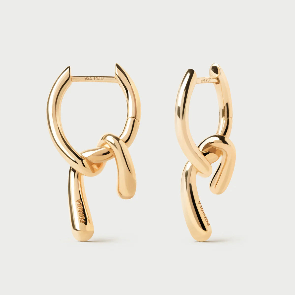 PD Paola Mini Twist Hoops, Gold