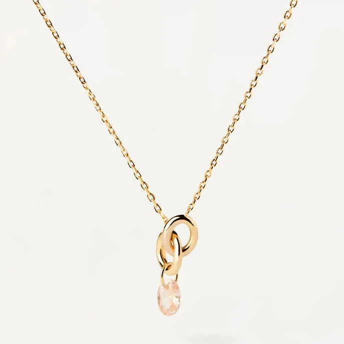 PD Paola Peach Lily Necklace, Gold