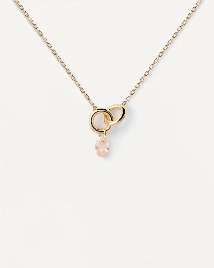 PD Paola Peach Lily Necklace, Gold
