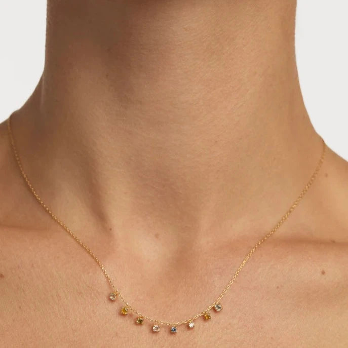 PD Paola Rainbow Salsa Necklace, Gold