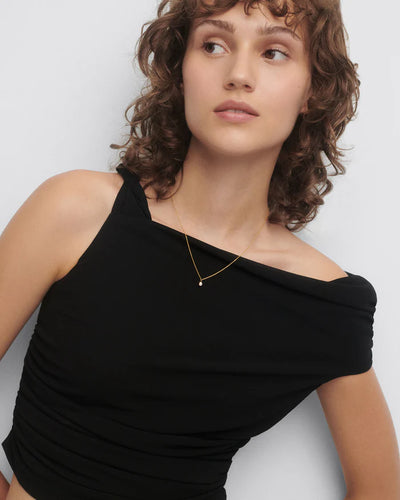 PD Paola Sand Solitary Necklace, Gold