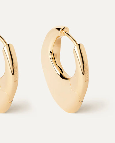 PD Paola Volcano Hoop Earrings, Gold