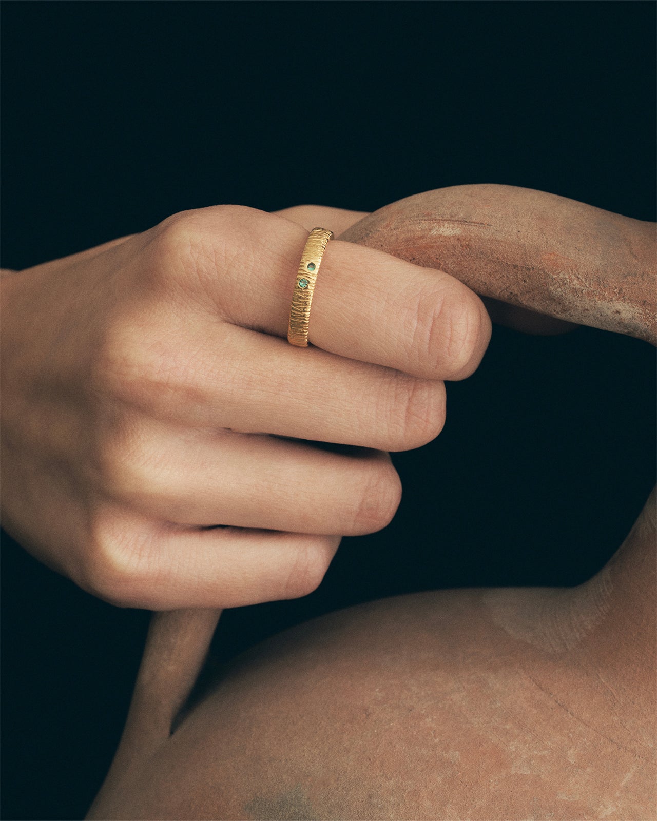 Temple of the Sun Agave Ring, Gold