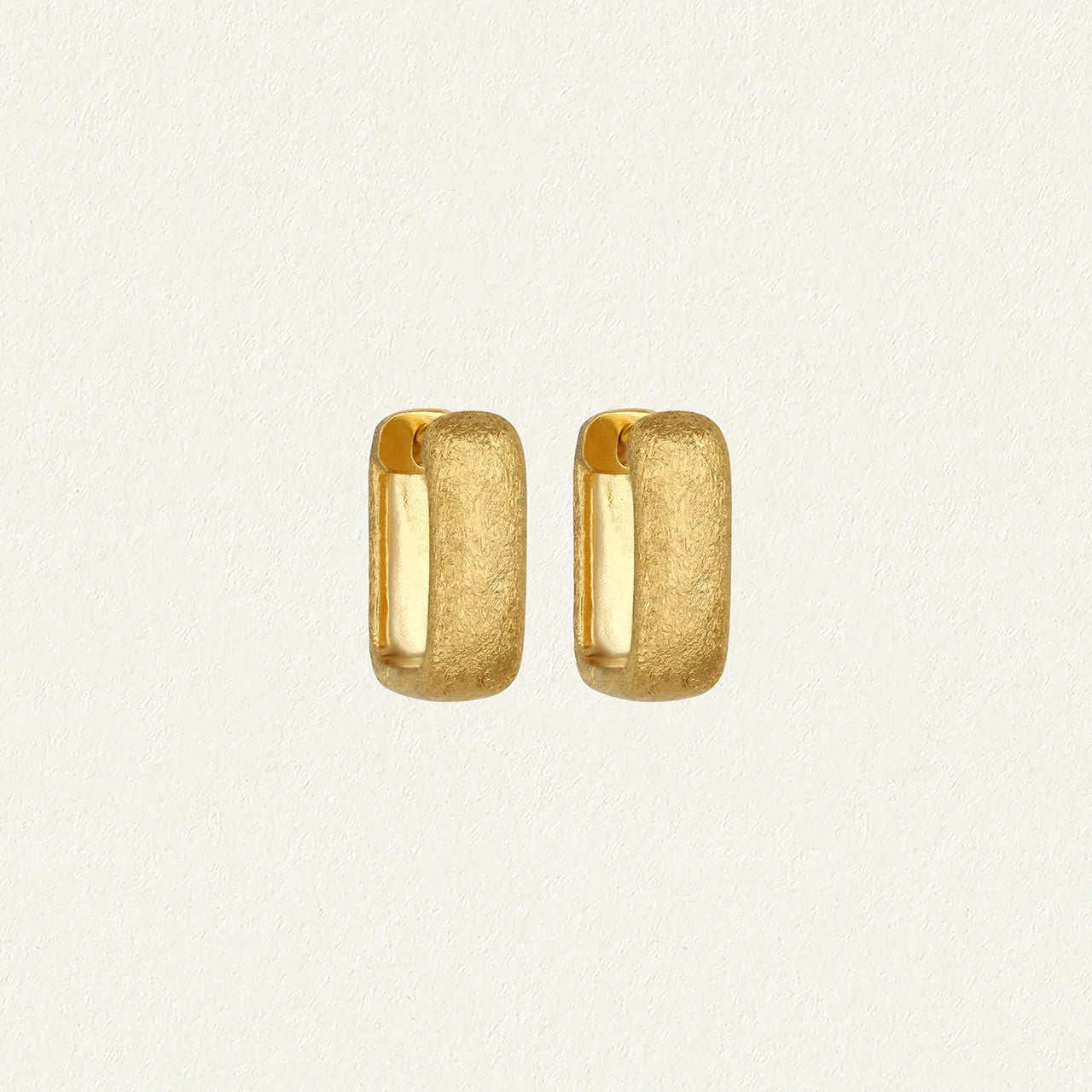 Temple of the Sun Alida Square Hoops, Gold