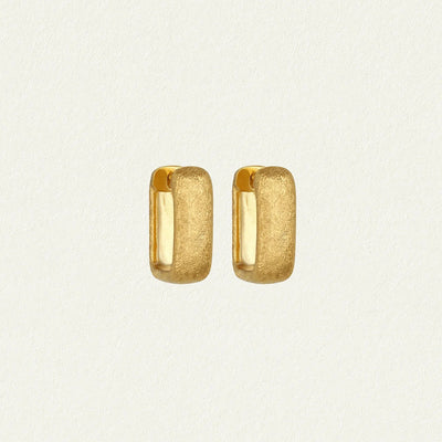 Temple of the Sun Alida Square Hoops, Gold