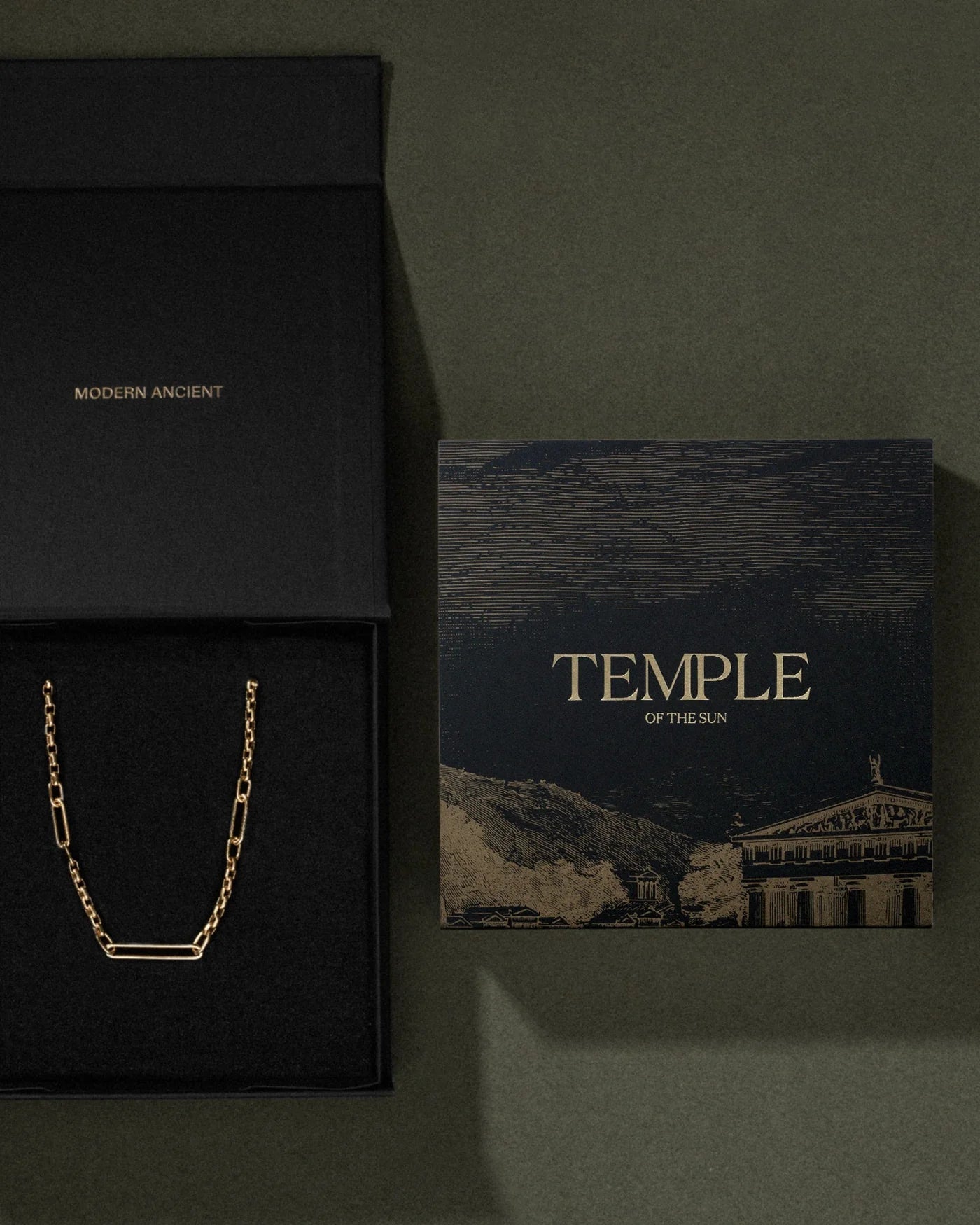 Temple of the Sun Solid Gold Roar Necklace