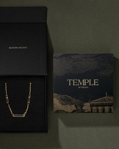 Temple of the Sun Solid Gold Roar Necklace