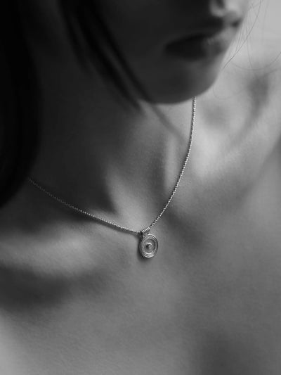 Temple of the Sun Capella Coin Necklace, Silver