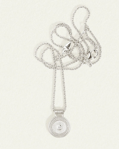 Temple of the Sun Capella Coin Necklace, Silver