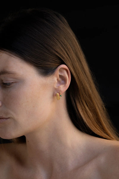 Temple of the Sun Ceres Drop Studs, Gold