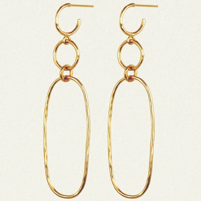 Temple of the Sun Elsie Earrings, Gold