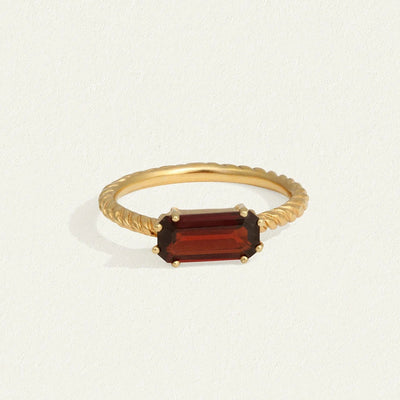 Temple of the Sun Ember Ring, Gold