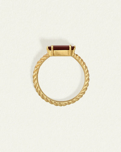 Temple of the Sun Ember Ring, Gold