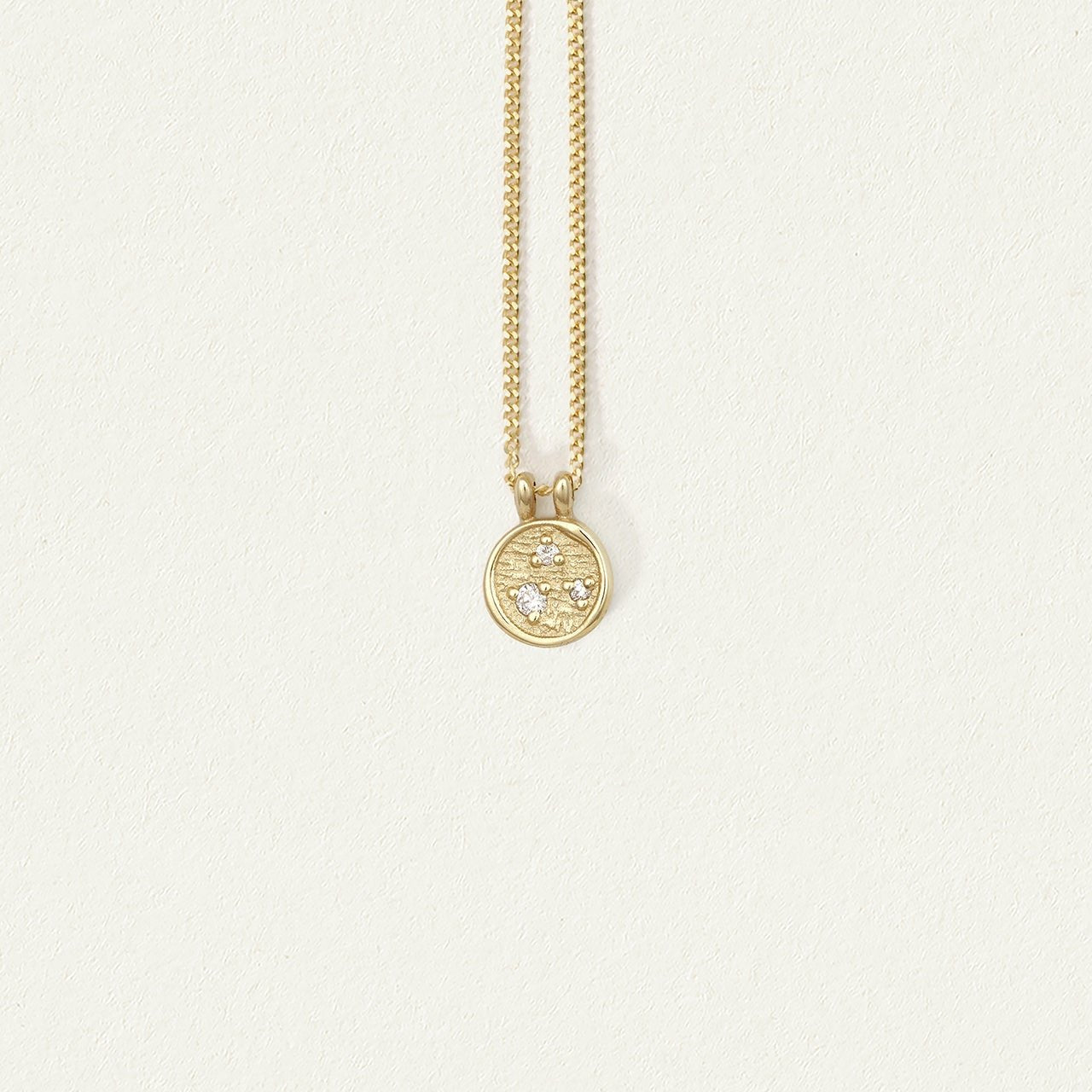 Temple of the Sun Solid Gold Kasia Coin Necklace